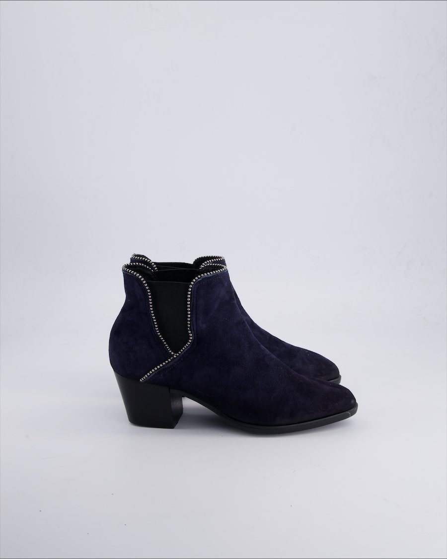 Roberto Santi Ankle boots Suede Blue 38 EU