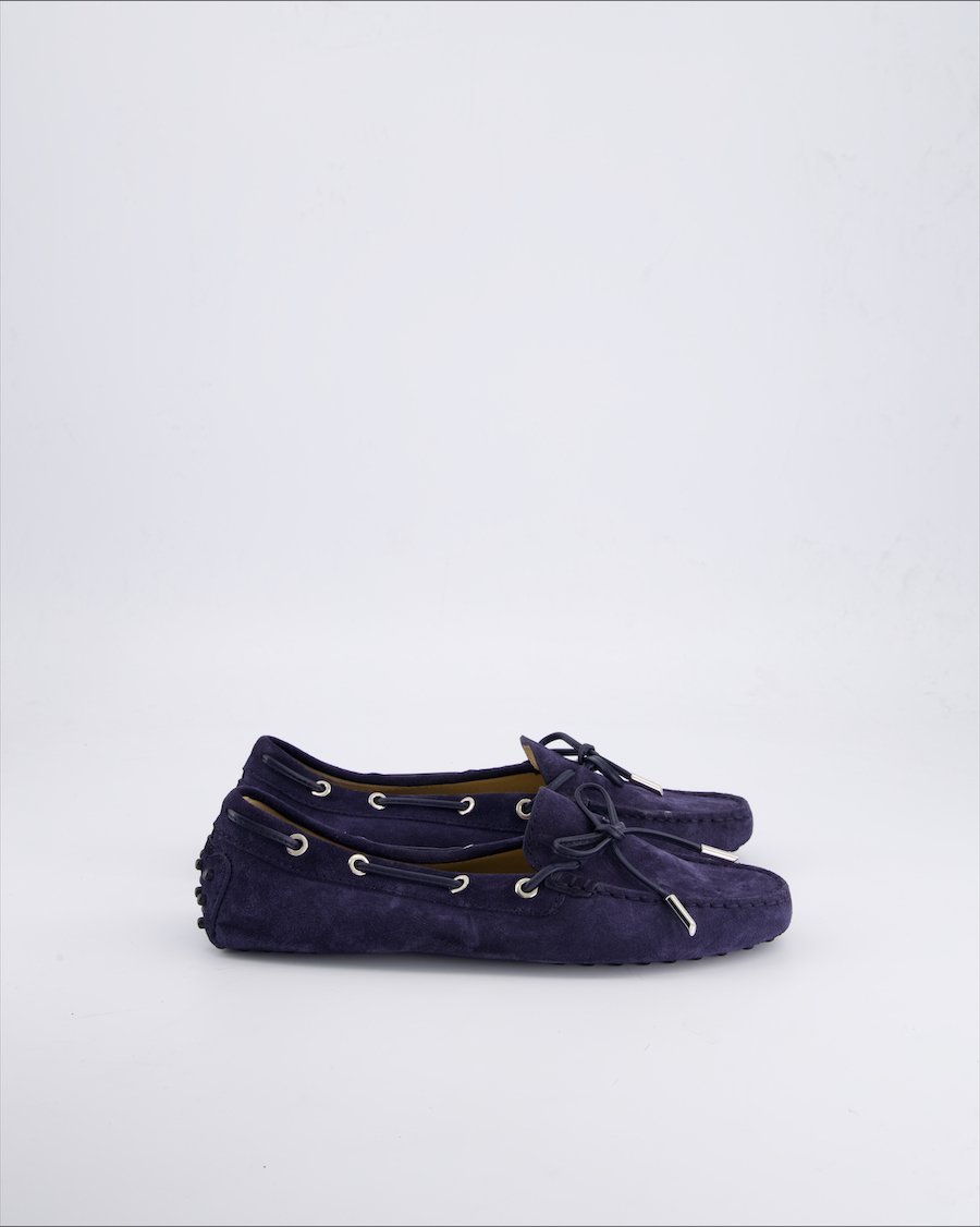 Tod'S Shoes Suede Blue 39 EU