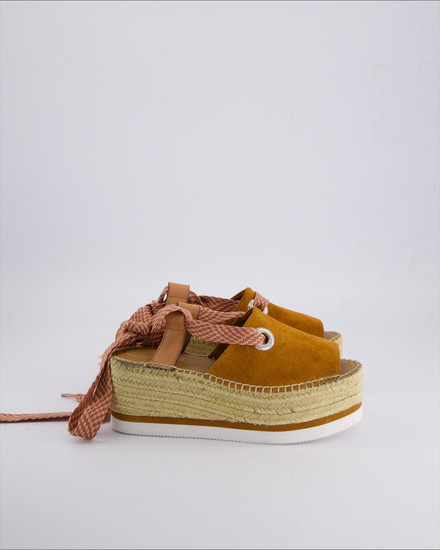 See By Chloe Sandals Suede Camel 37 EU