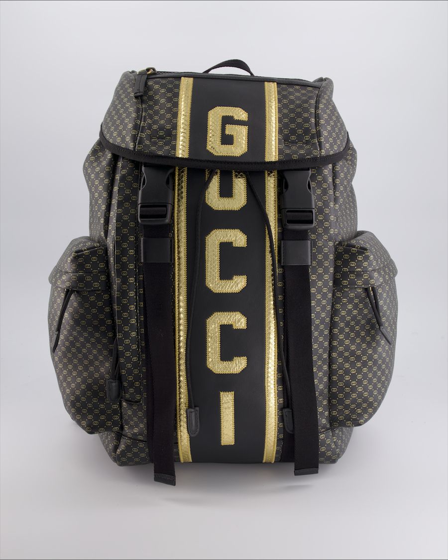 Gucci Backpacks Leather Black