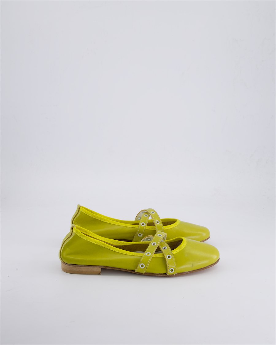 Novità Ballet flats Leather Lime EU 37