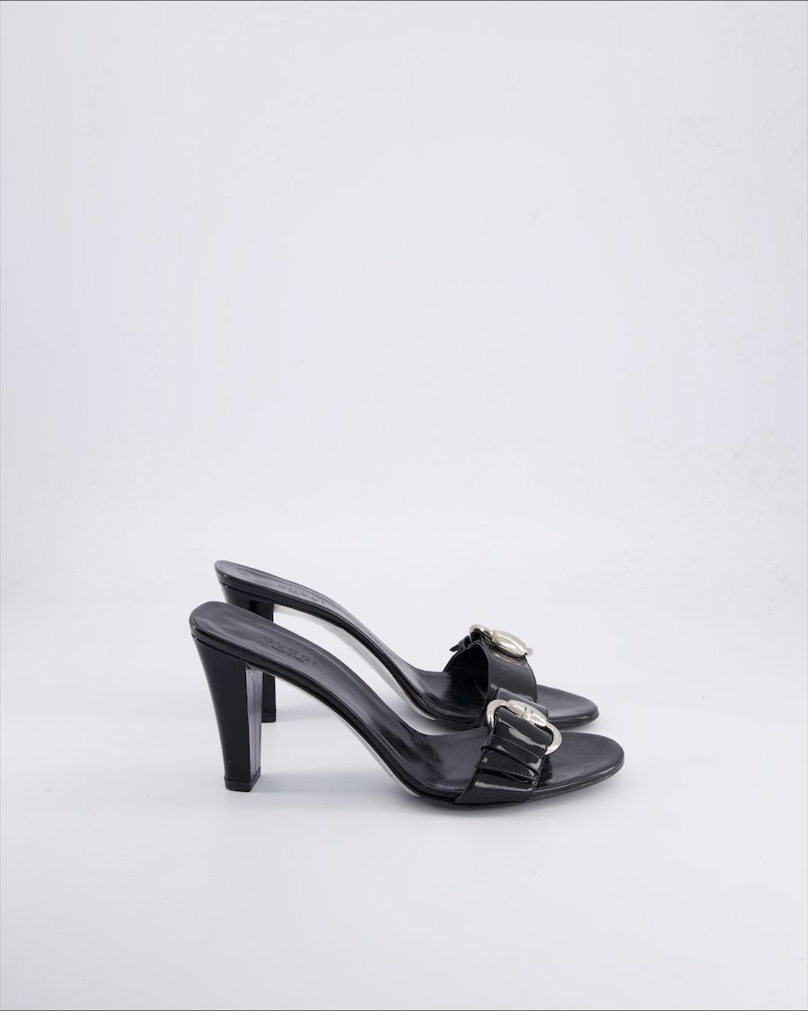 Gucci Heels Leather Black 38 EU