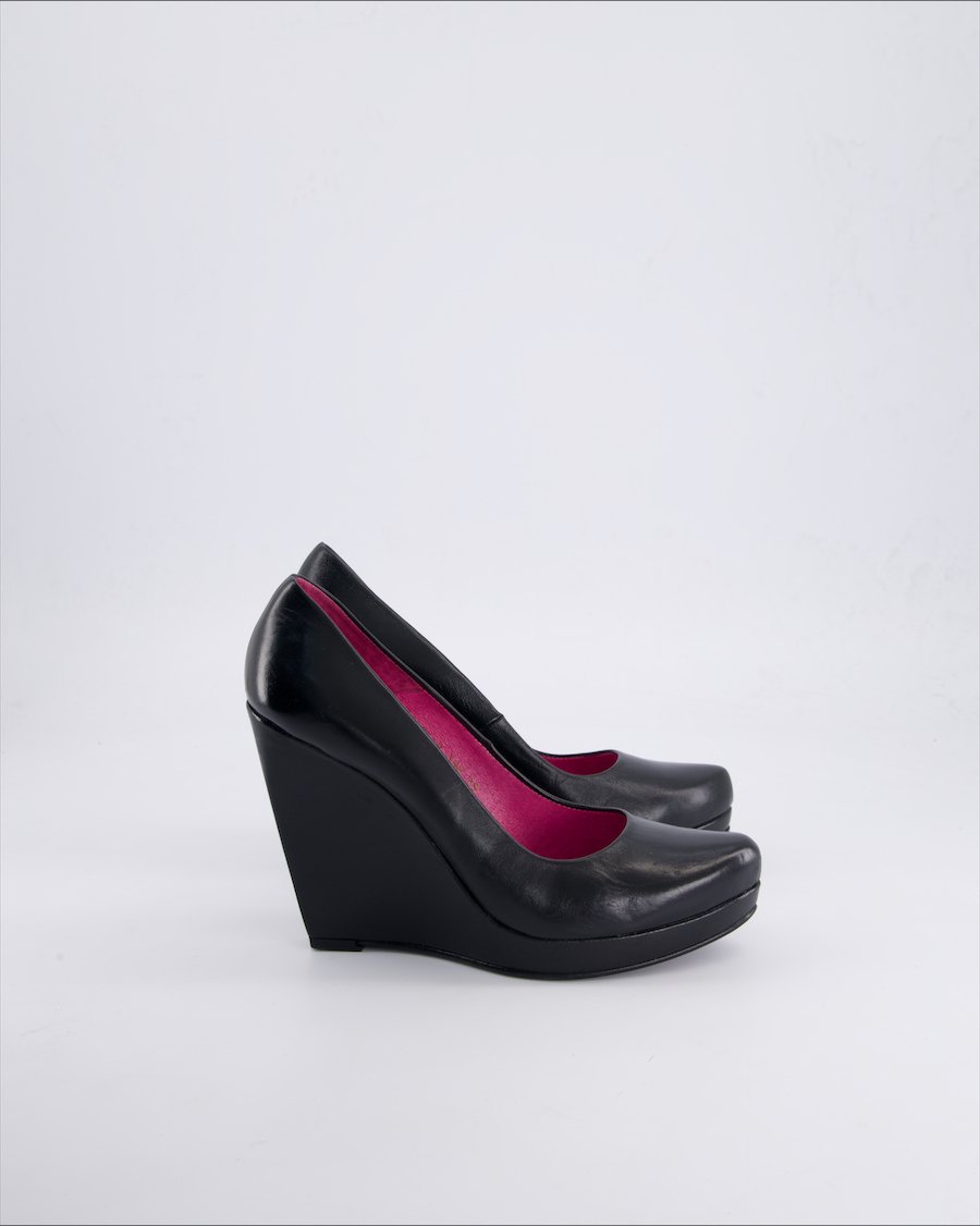 Buffalo Heels Leather Black 39 EU