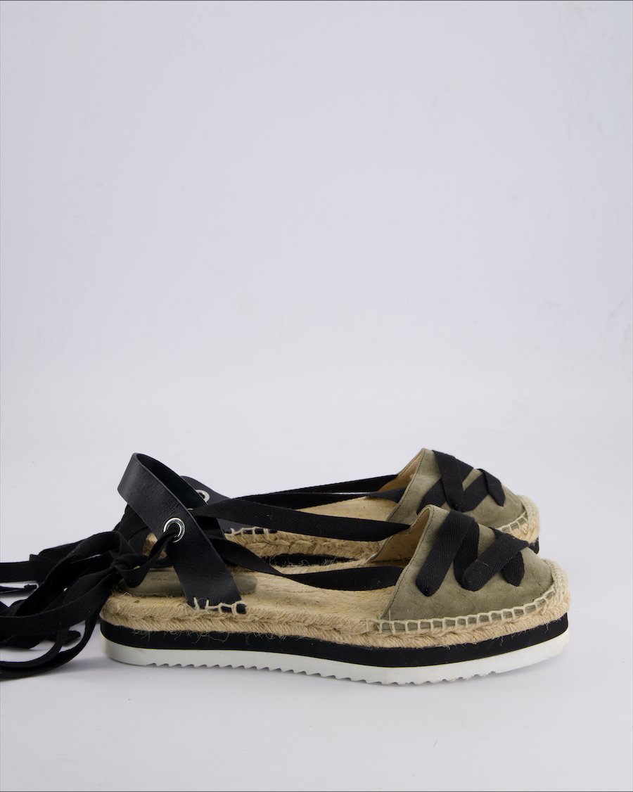 Zara Sandals Suede Green 41 EU