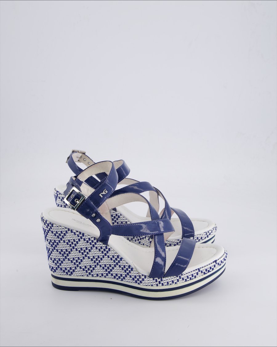 Nero Giardini Sandals Leather Blue 40 EU