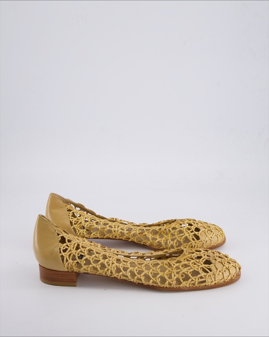 Stuart Weitzman Sandals Leather Beige 42 EU