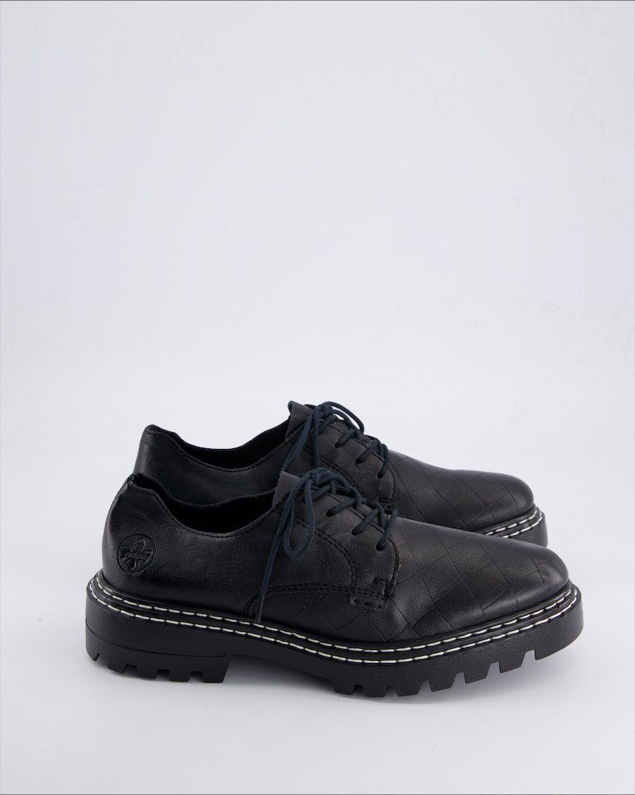 Rieker up shoes Leather Black 41 EU