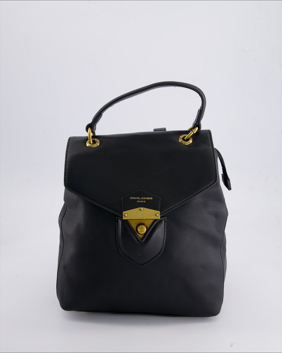 David Jones Backpacks Leather Black