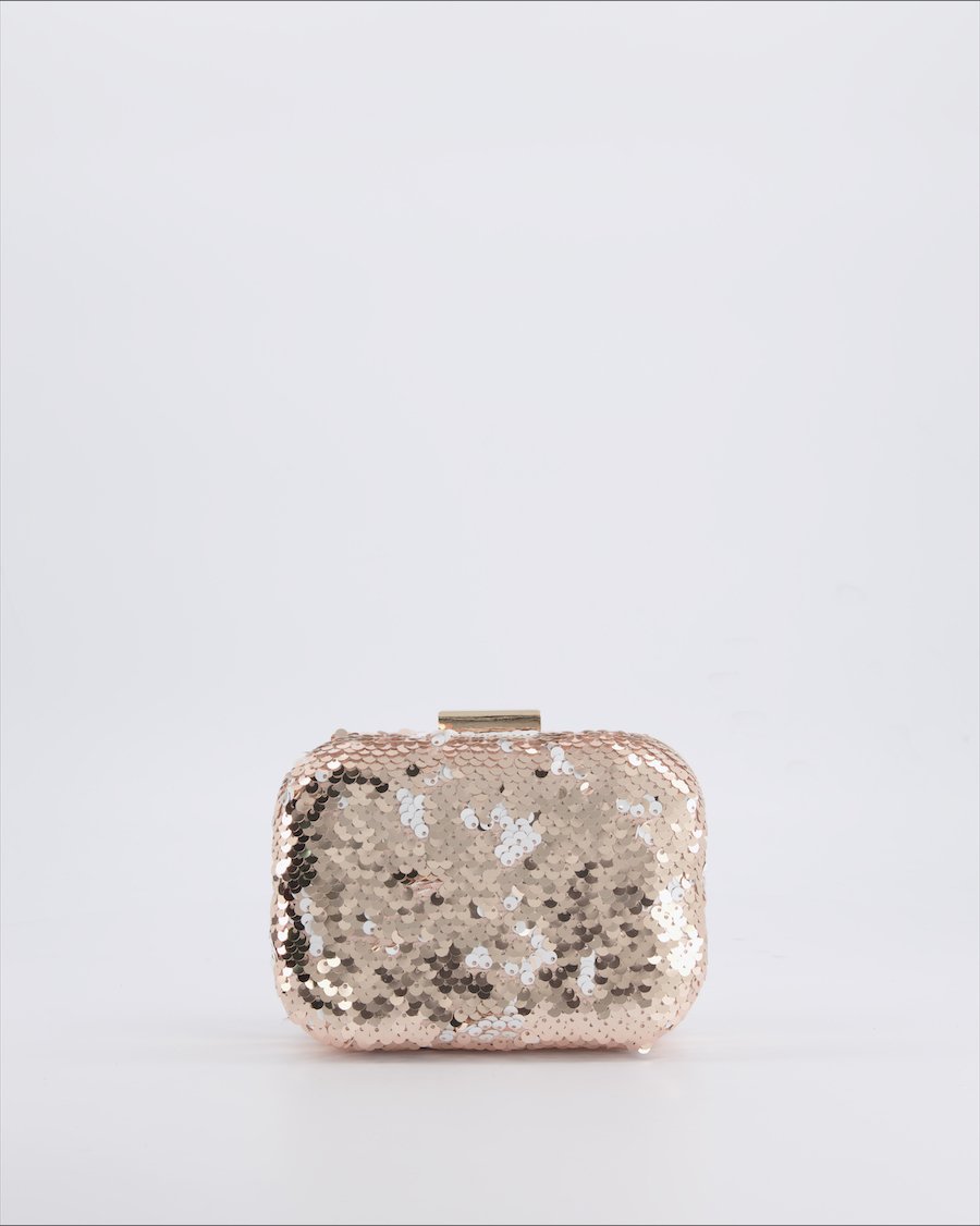 Glamorous Bags Metal Pink