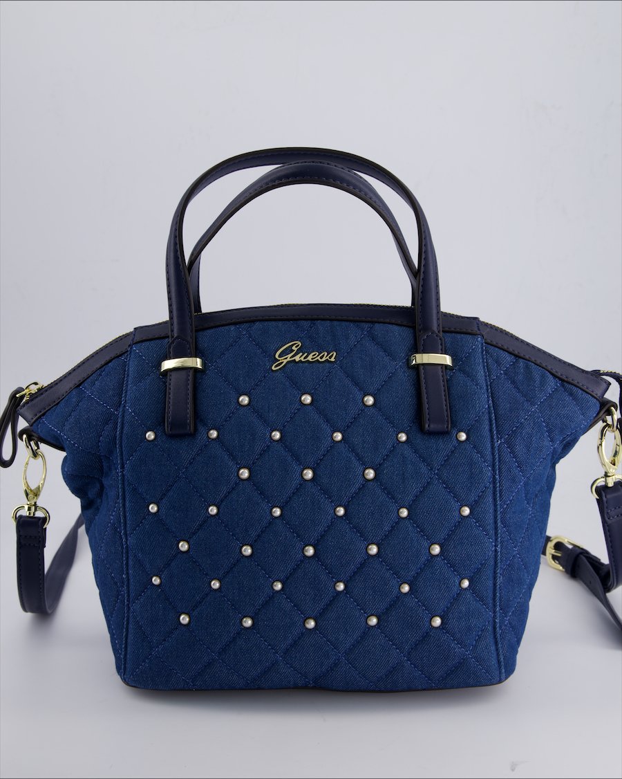 Guess Handbags Cloth Blue