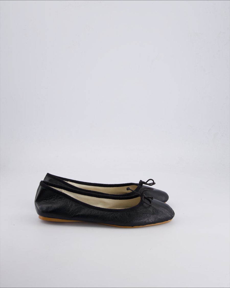 Zara Ballerinas Polyurethane Black 39 EU
