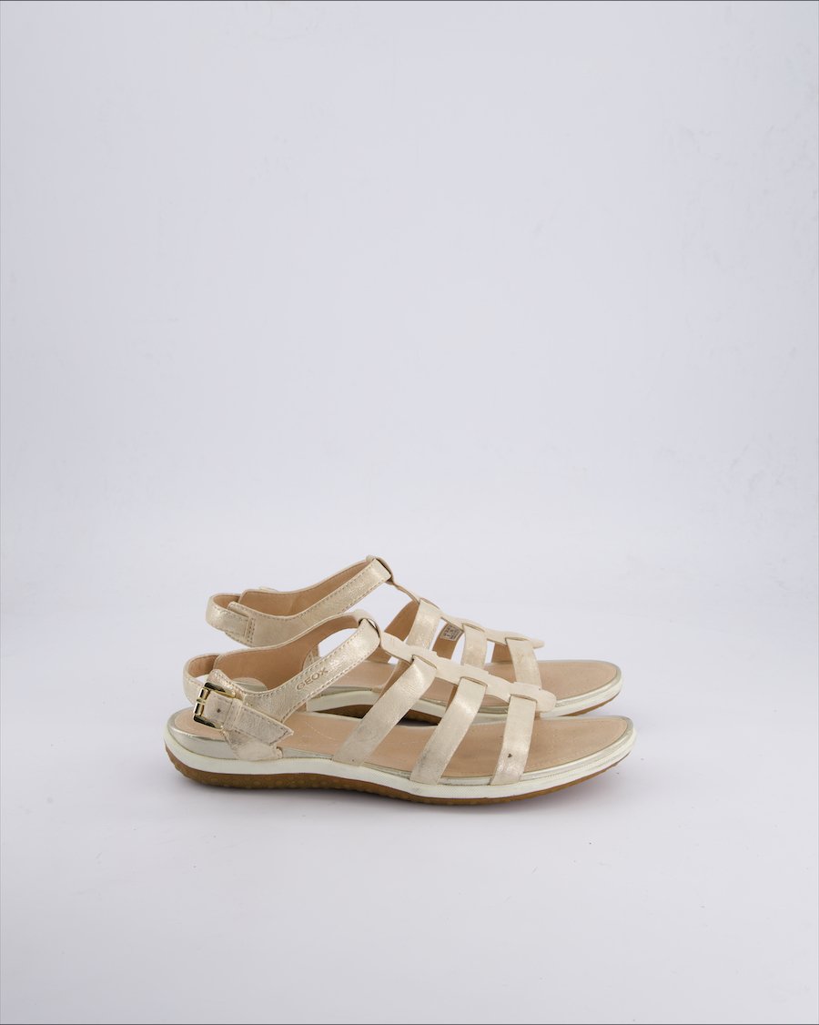 Geox Sandals Leather Beige 39 EU