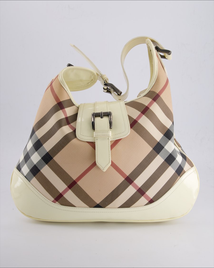 Burberry Shoulder Bag Leather Beige