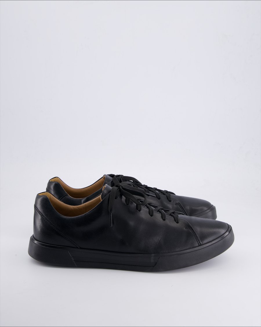 Clarks Trainers Leather Black 46 EU