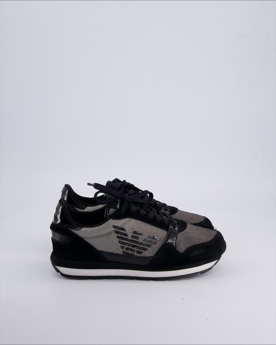 Emporio Armani Trainers Leather Black 38 EU