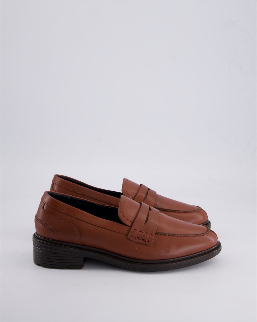 Geox Shoes Leather Burgundy 39 EU