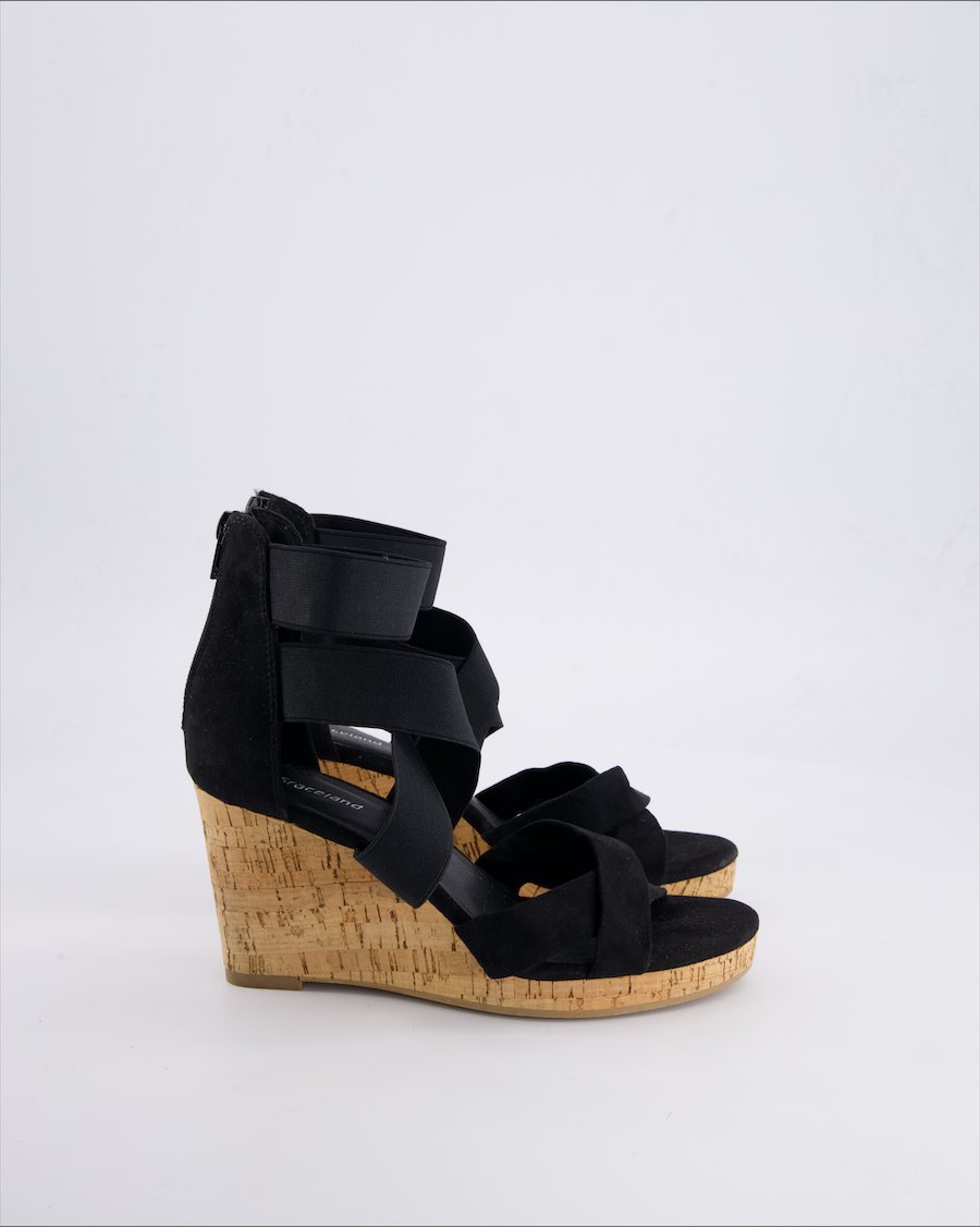 Graceland Sandals Suede Black 36 EU