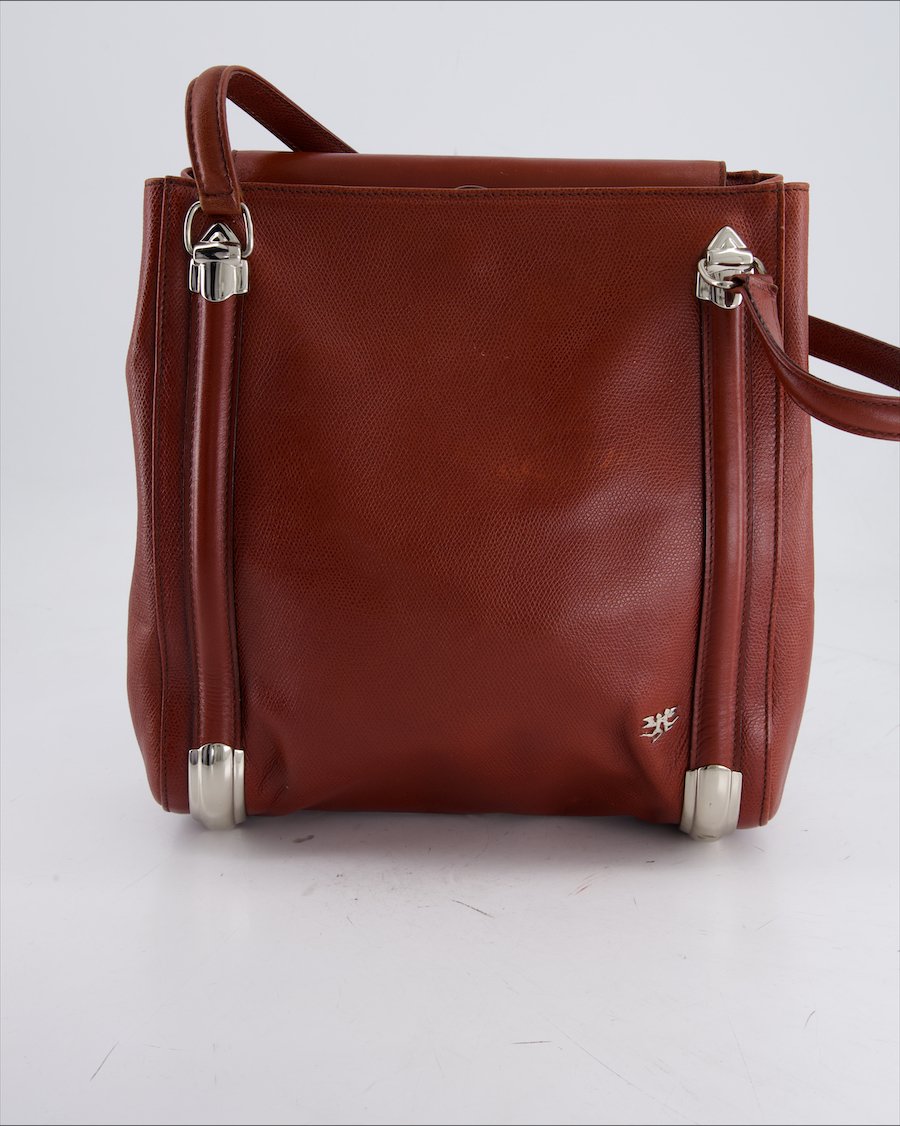 Piero Guidi Shoulder Bag Leather Brown