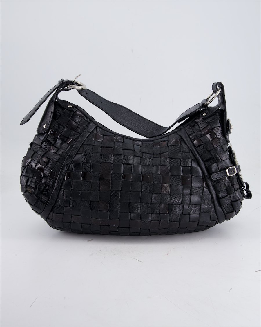 Piero Guidi Shoulder Bag Leather Black