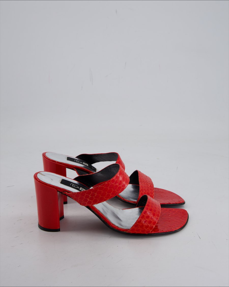 B&B Sandal Leather Red Eu 38.5