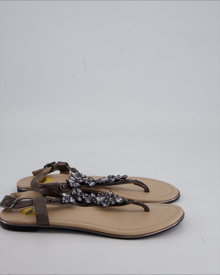 Buffalo Sandals Leather Anthracite Eu 38