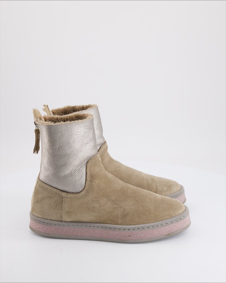 Agl Ankle boots Suede Beige Eu 38