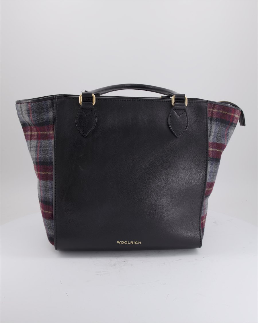 Woolrich Shoulder Bag Leather Black