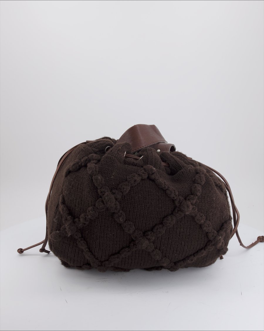 Ugg Shoulder Bag Wool Brown