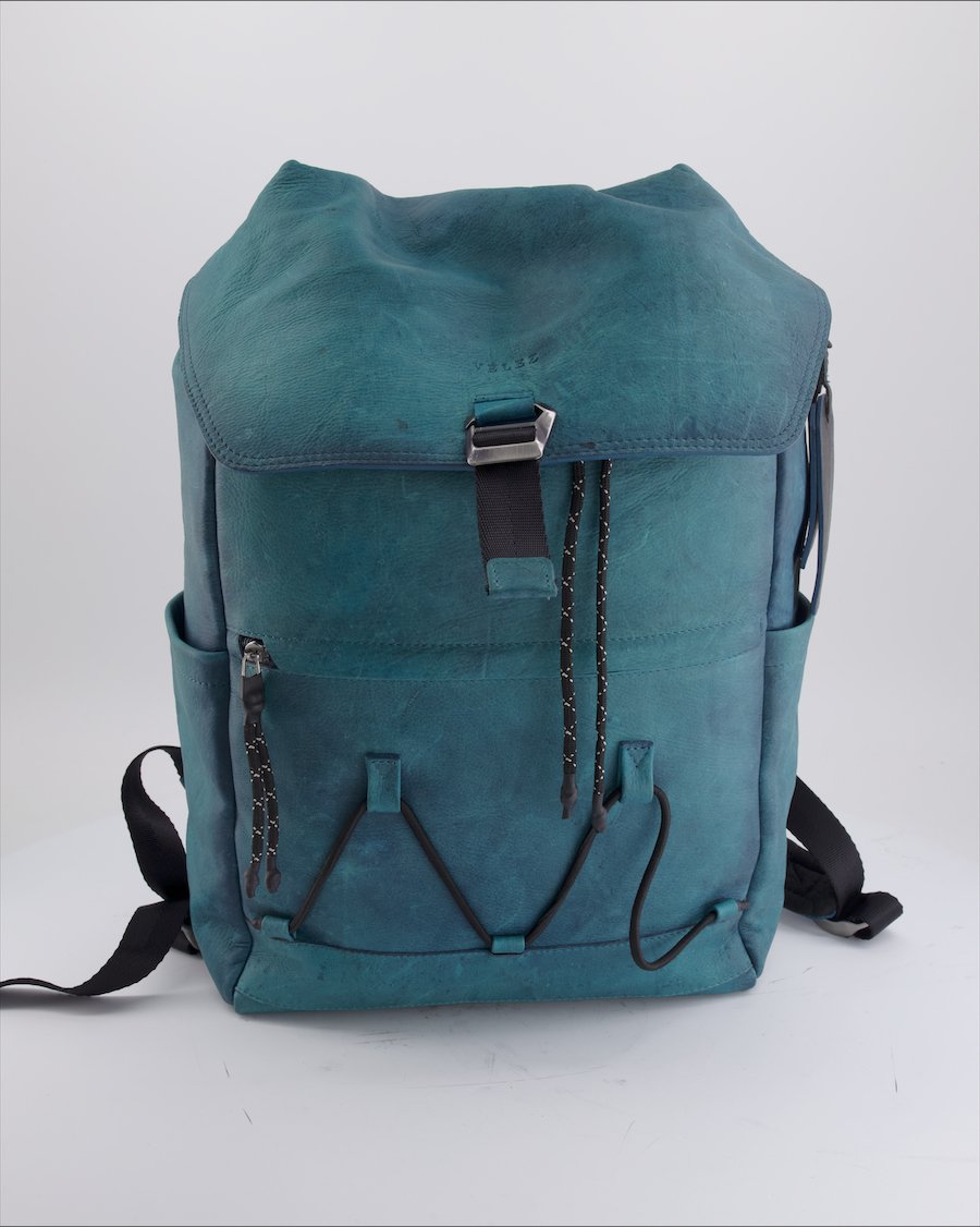Velez Backpack Leather Petrol Green