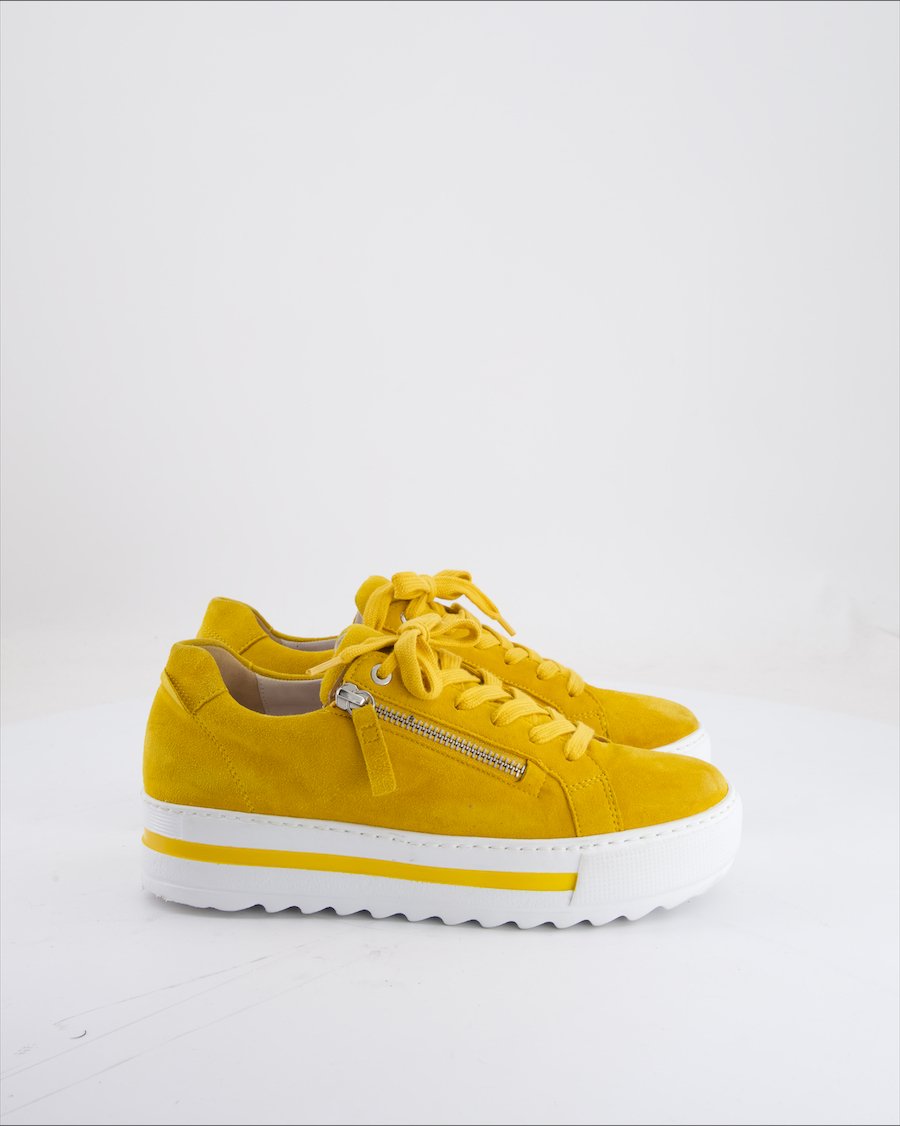Gabor Lace Ups Suede Mustard Yellow Eu 38