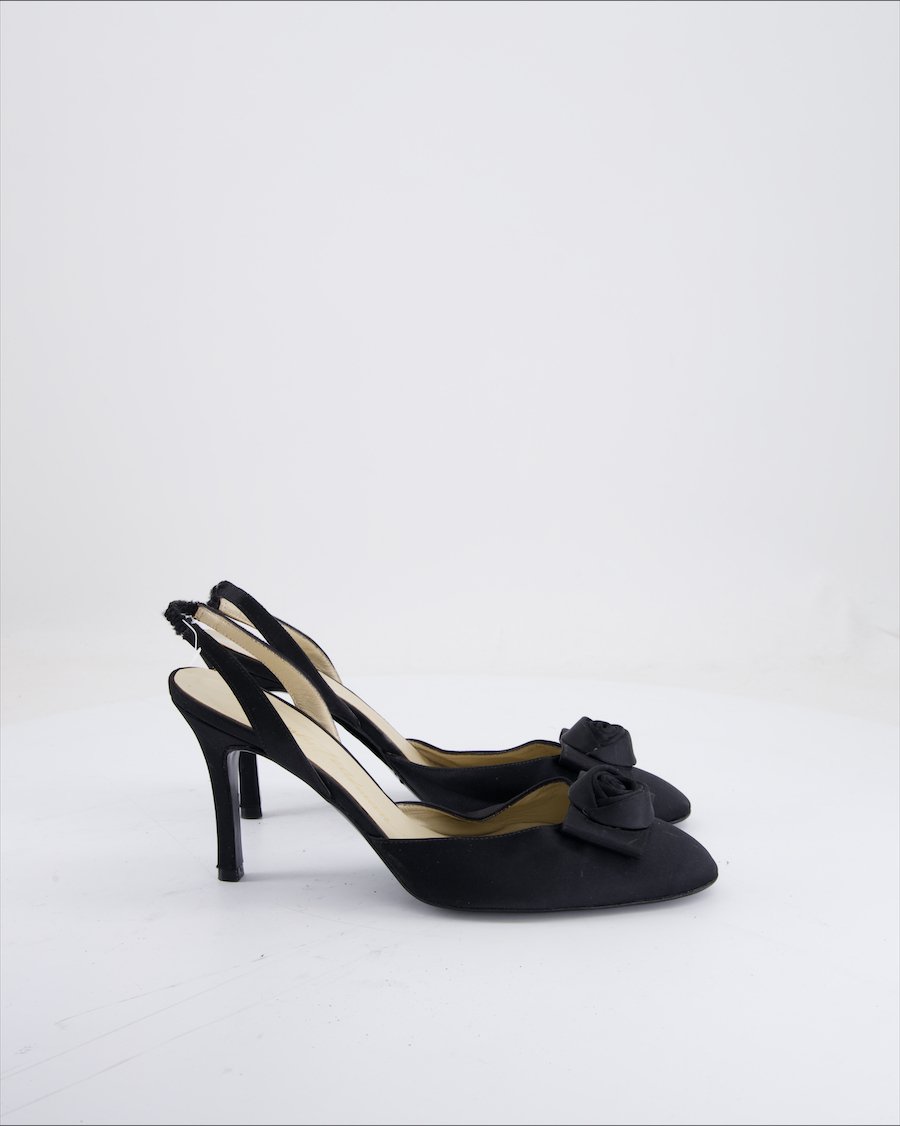 Beverly Heldman Heels Cloth Black Eu 39.5