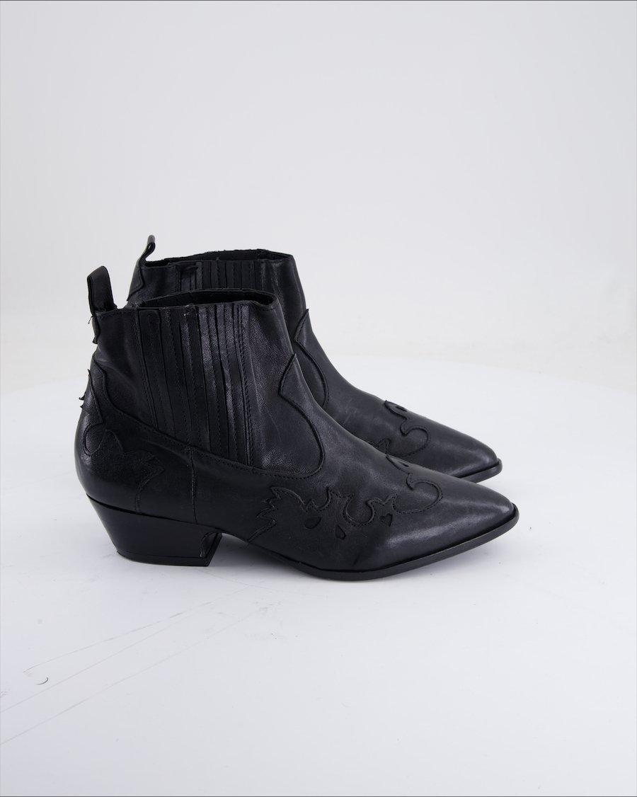 Curiosite Ankle Boots Leather Black Eu 37