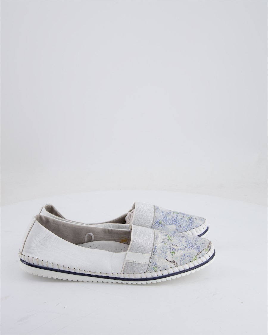 Roberto Santi Flats Leather White EU 41