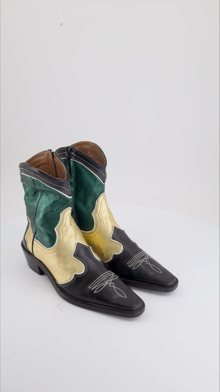 Zara Ankle Boots Polyurethane Multicolour EU 39
