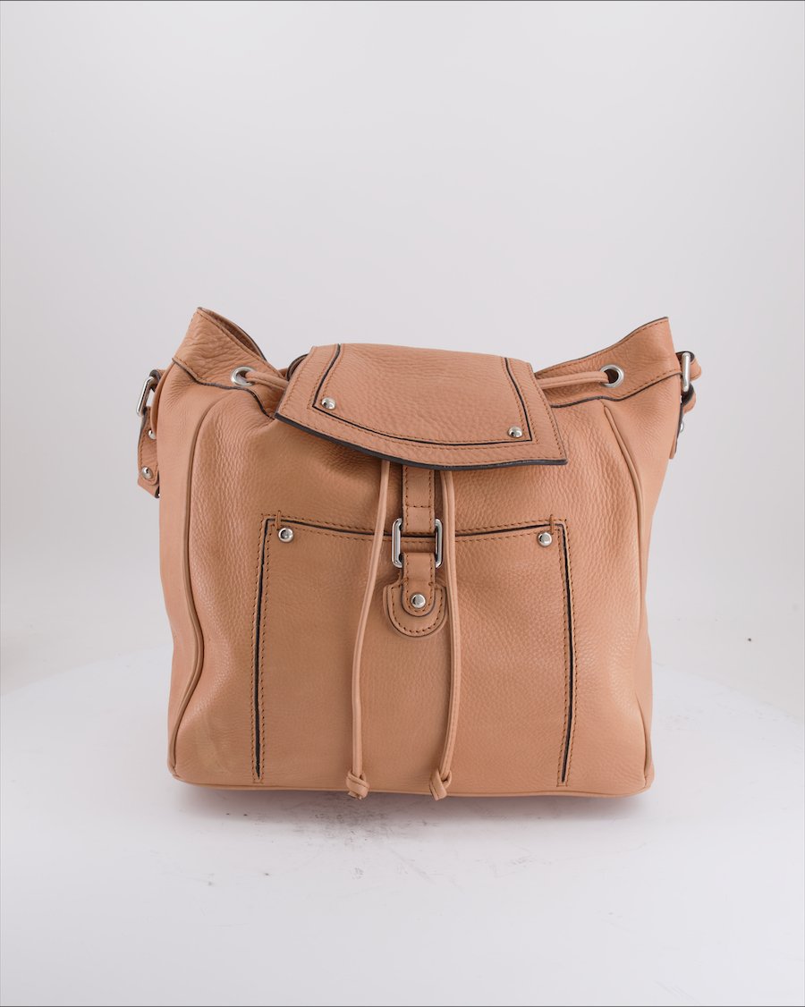 Max Mara Handbag Leather Camel