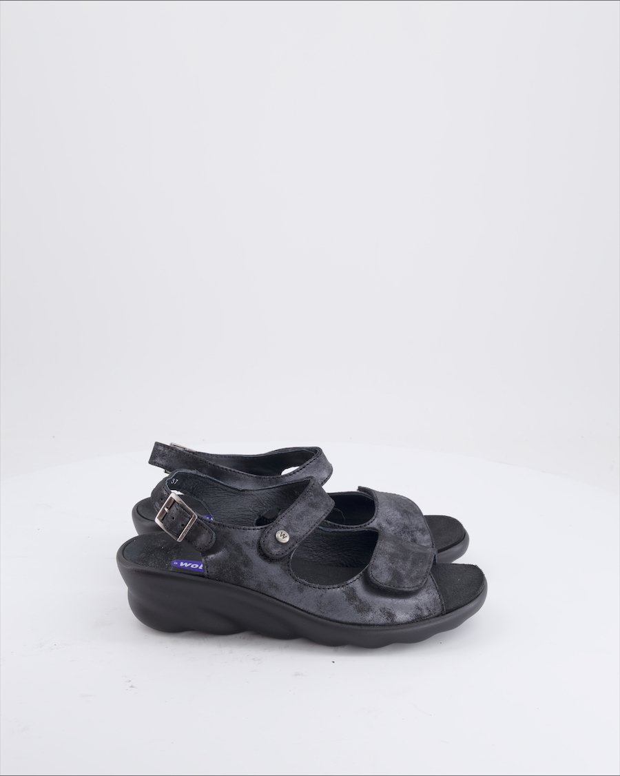 Wolky Sandals Leather Black Eu 37