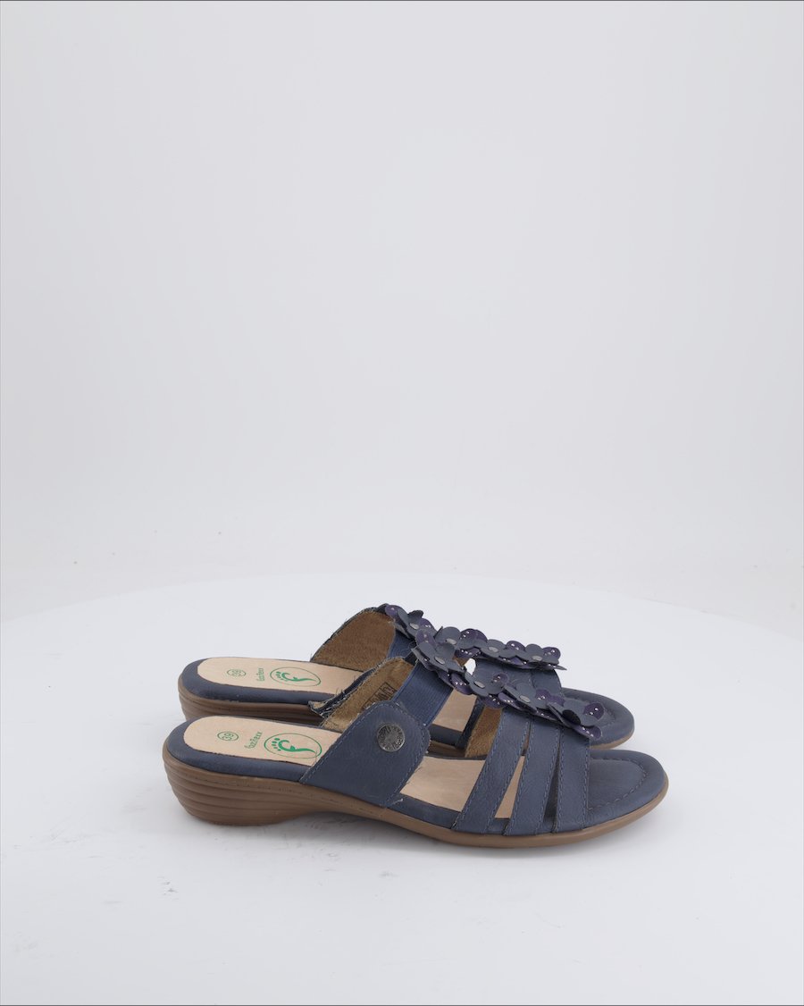 Footflex Sandals Leather Blue Eu 39