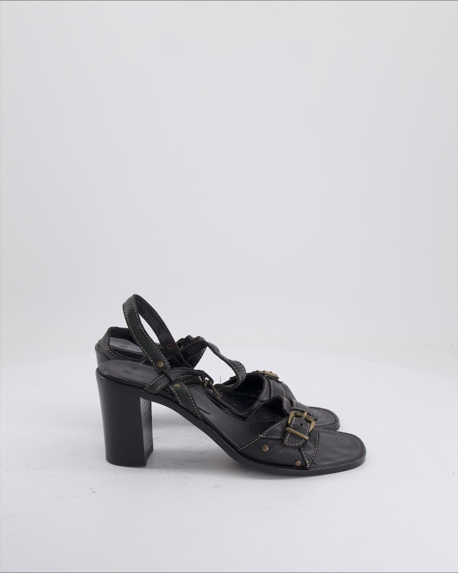 Lea Foscati Heels Leather Black Eu 38