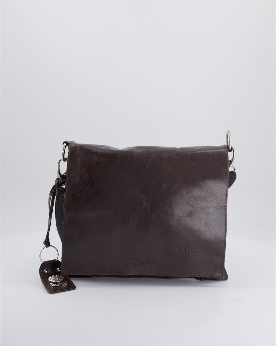Navyboot Crossbody Bag Leather Brown