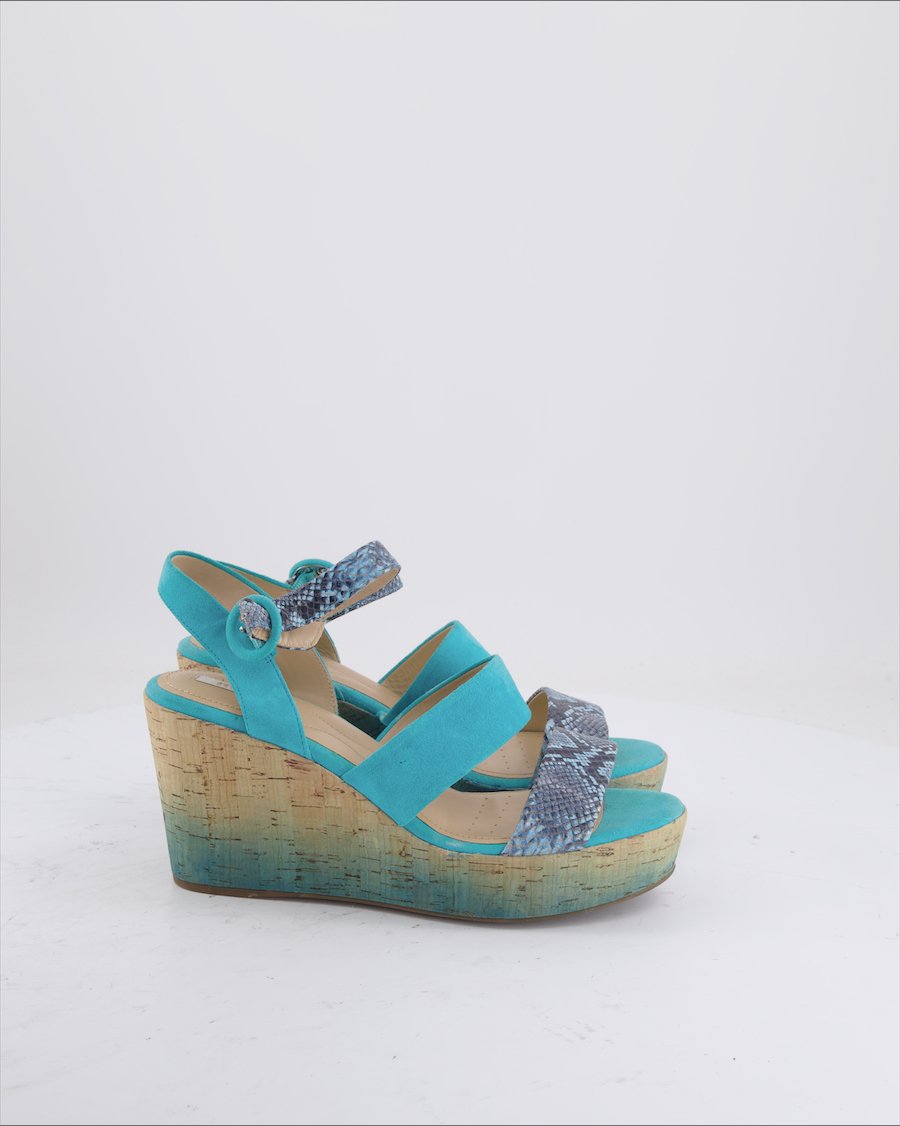 Geox Sandals Leather Turquoise EU 39
