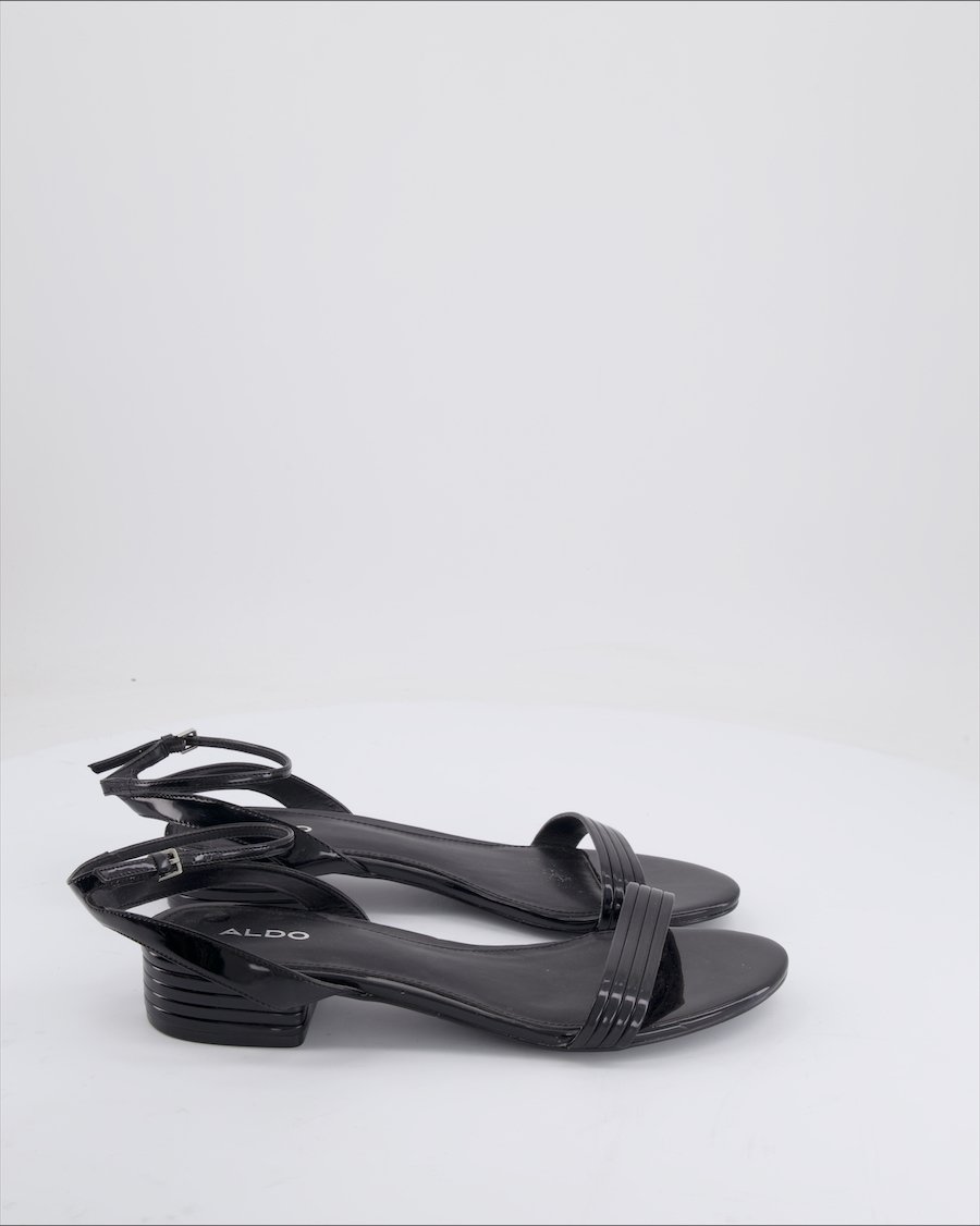 Aldo Sandals Leather Black Eu 40