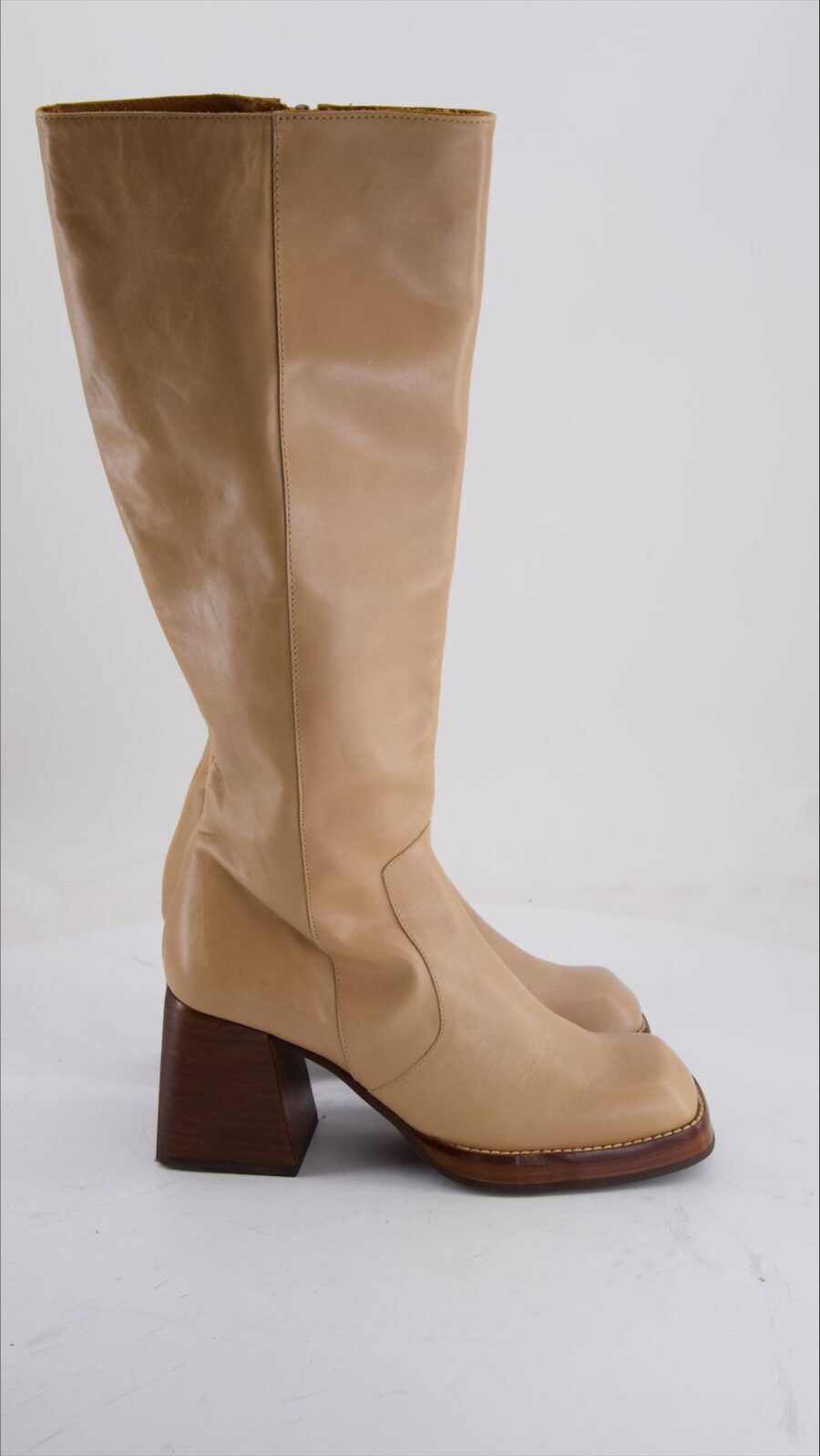 RAS Boots Leather Camel Eu 36