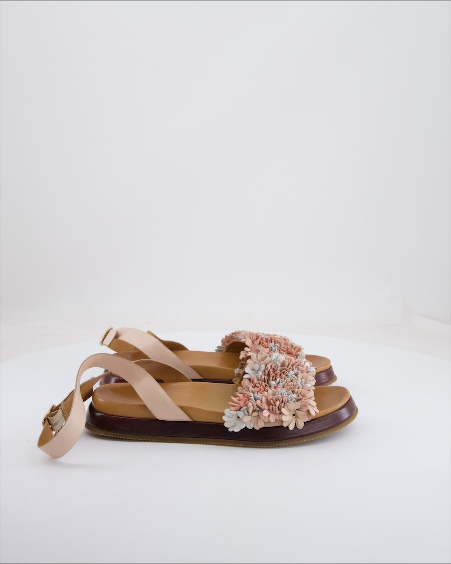 Pepen Sole Sandals Leather Brown Eu 39