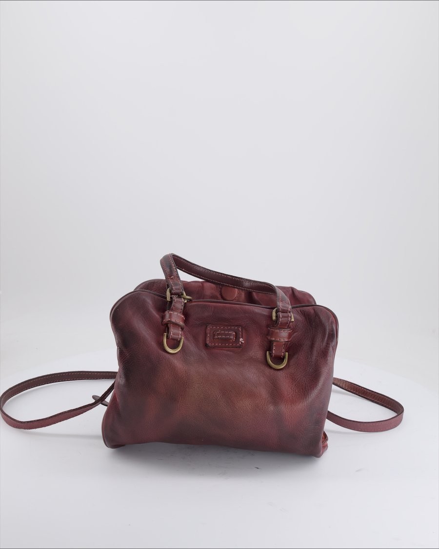 Giancarlo Nevola Crossbody Bag Leather Burgundy
