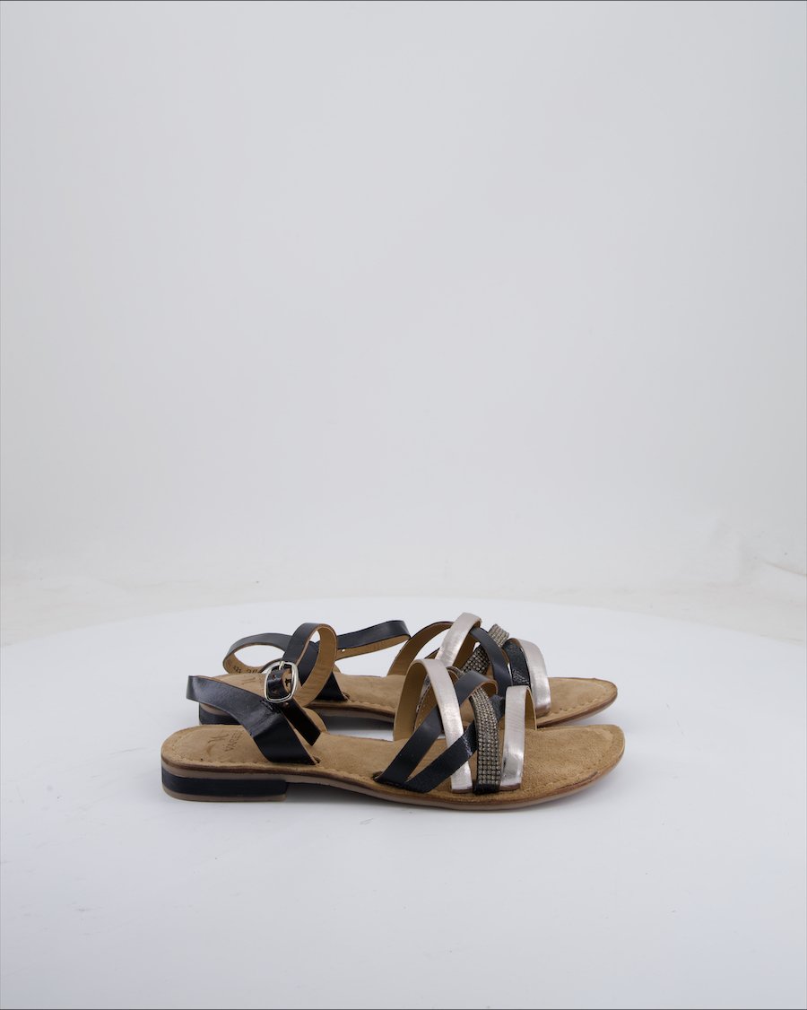 Varese Sandals Leather Silver