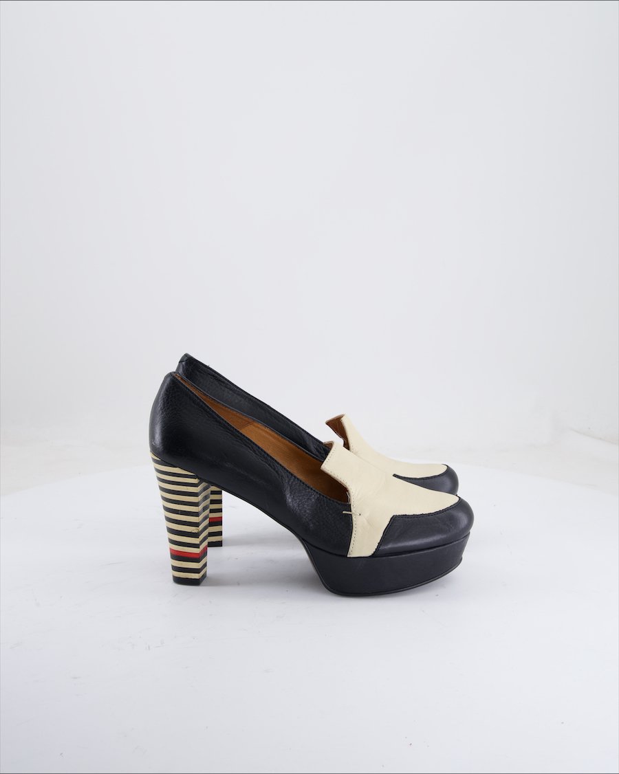 Zalando Heels Leather Black 39 EU