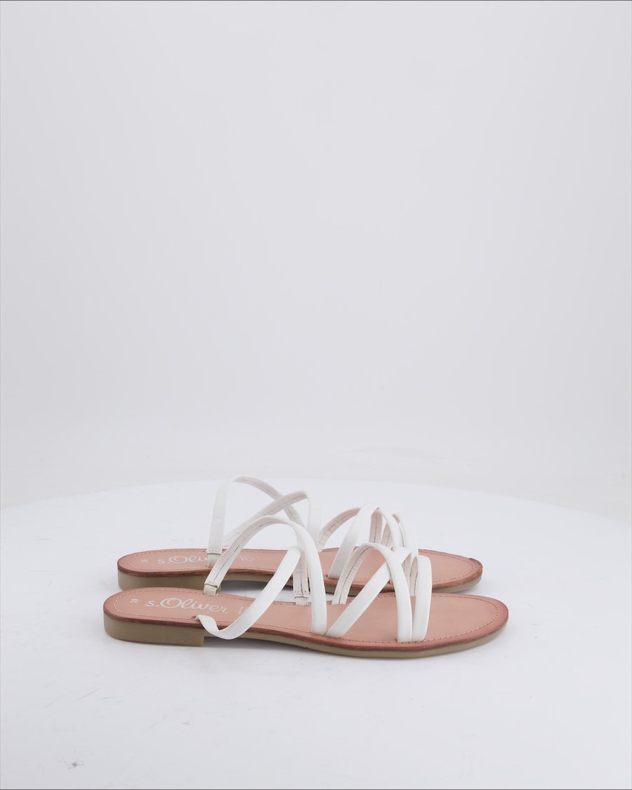 S.Oliver Sandals Leather White 39 EU