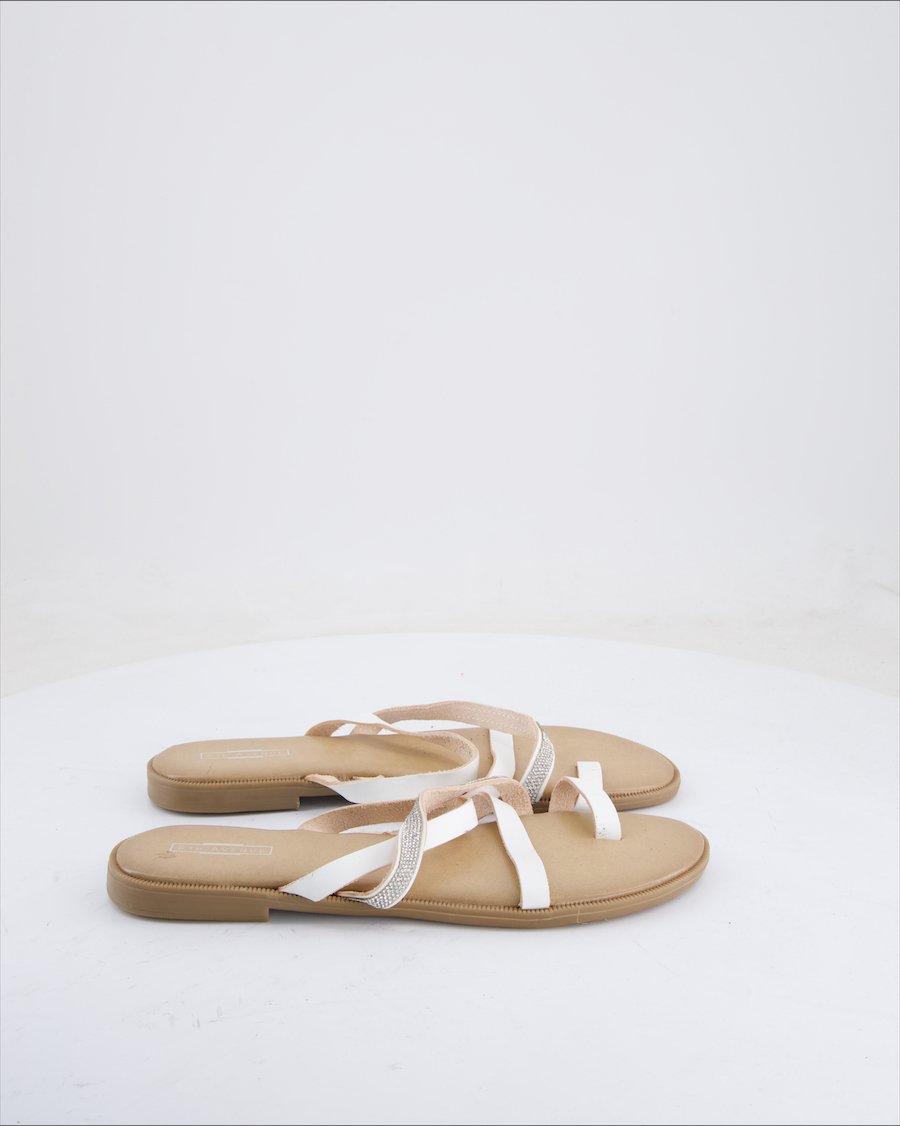 5Th Avenue Sandals Leather White 41 EU