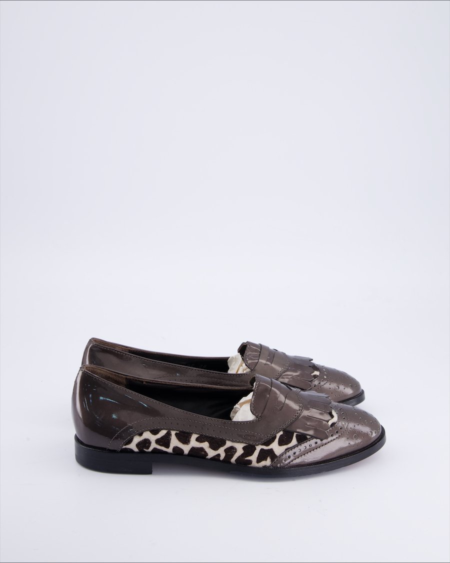 Agl Shoes Leather Khaki 38 EU