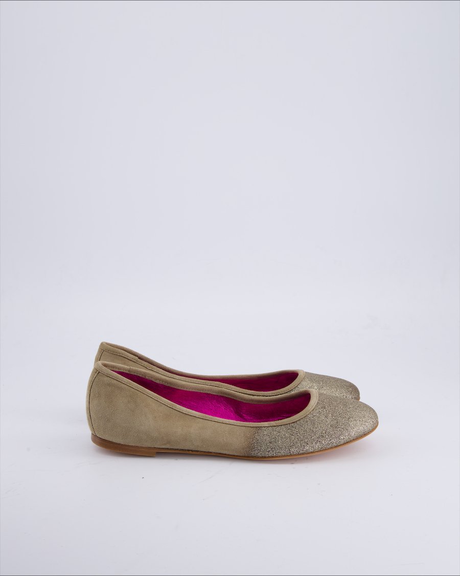 Unbranded Ballerinas Suede Ecru 39,5 EU